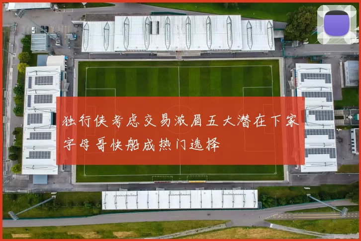 独行侠考虑交易浓眉五大潜在下家字母哥快船成热门选择